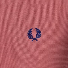 Fred Perry Polo Shirt Mens M Pink Slim Fit Twin Tipped Mod Ska Laurel M3600