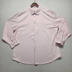 Bill Blass Men’s Pink Modern Fit Long Sleeve Dress Shirt Size 18-18.5-34/35
