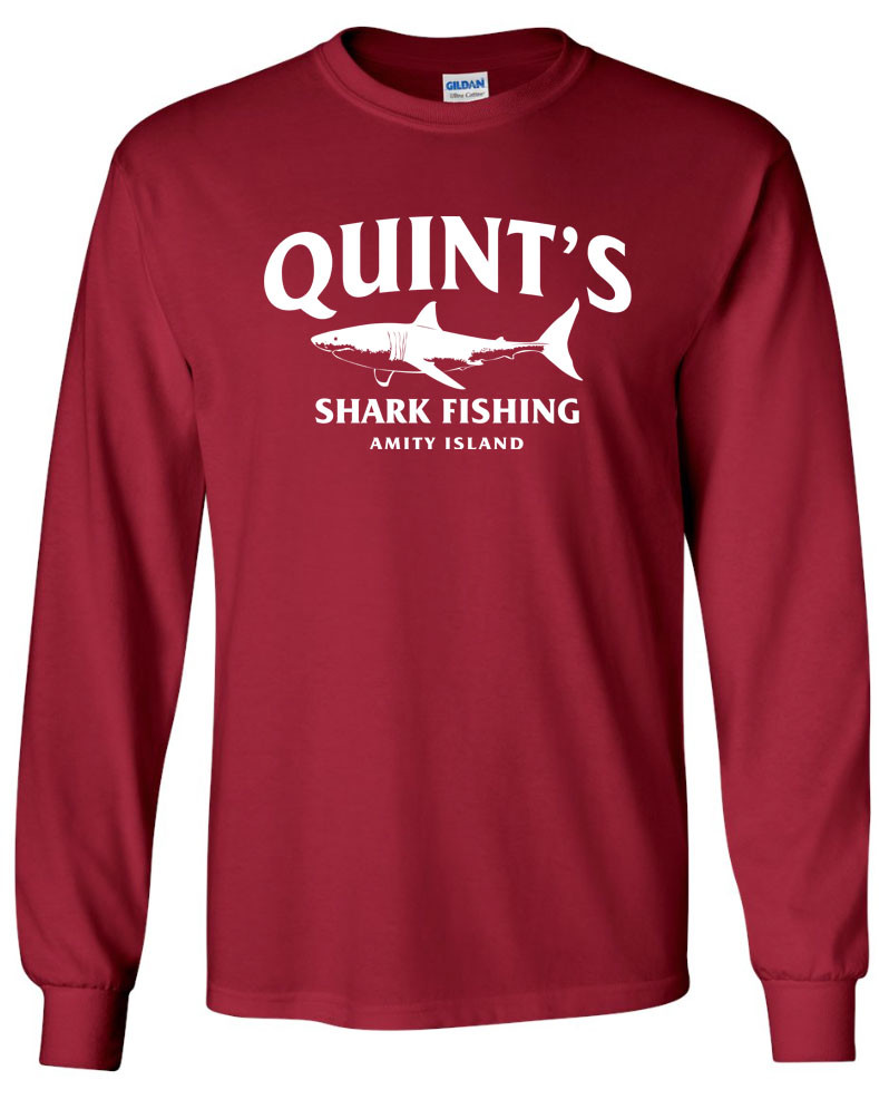 QUINT’S Shark Fishing LONG SLEEVE T-shirt – Jaws Amity Shark Week