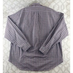 Ralph Lauren Mens XXL Classic Fit Plaid Button Down Shirt Red Cotton Long Slv