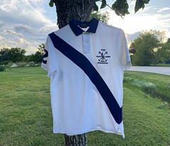 Polo Ralph Lauren #2 Custom Slim Fit Men’s M White/Blue Cotton Polo Shirt Logo