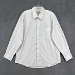 Giovanni Uomo Slim Fit White Button Down Dress Shirt Mens 17.5 32-33