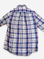 Vineyard Vines Slim Fit Whale Shirt XS Blue Plaid Button Down 100% Cotton