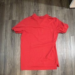 U.S. Polo Assn. Men’s Polo Shirt M Red Short Sleeve Solid Logo Button Collar