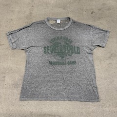 VTG Lithuania Basketball Russell Athletic Made in USA Paper Thin Distressed L