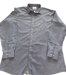 Roundtree & Yorke Gild Label Men’s Dress Shirt Blue Non-Iron 18.5” neck, 38/39