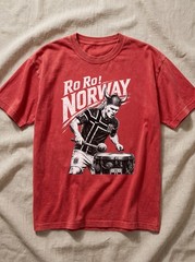 Erling Haaland Shirt, Retro Viking Norway Football Shirt, Norge Fan Soccer Tee