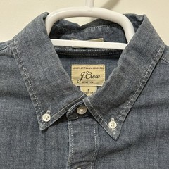 J. CREW Men’s Classic Denim Small Shirt Long Sleeve Button Down Cotton Stretch