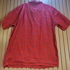 Salt Life Mens Short Sleeve Button Down Shirt Red Marlin Nautical SLM304 Medium