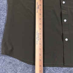 7Diamonds Grant Shirt Mens XXL Olive Green Poly Spandex 4 Way Stretch NWOT