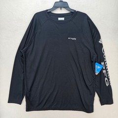 COLUMBIA X PFG MEN’S XL BLACK DEEP WAVES LONG SLEEVE SHIRT NWT