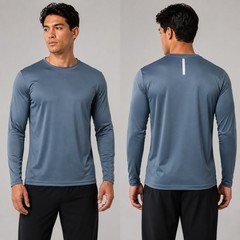 5-Pack Men’s Moisture Wicking Long Sleeve Peformance Athletic Tee T-Shirt S-2XL