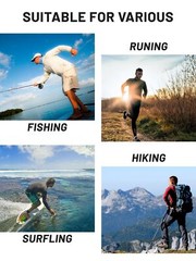 UPF50+ Mens 1/4 Zip UV Shirts Sun Protection Outdoor Fishing Performance T-Shirt