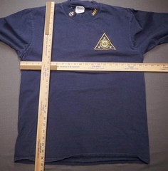 Commander Naval Air Forces Shirt Mens Large Blue Force Supply Long Sleeve