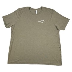 Dux Waterfowl T Shirt Short Sleeve Duck Hunting Mens 3XL XXXL Stretch Army Green