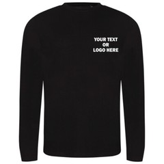 Personalised Custom printed Just t’s AWDis Triblend t Long Sleeve Casual Gym