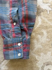 Vintage Pendleton Shirt Mens XL Blue Plaid Western Snap Wool Made USA 70s
