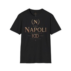 SSC Napoli Centenario Crest T-Shirt | Lion Shield Soccer Tee 100