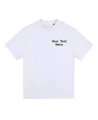 Embroidered AWDis Personalised Signature Heavyweight T-Shirt Unisex Text Logo
