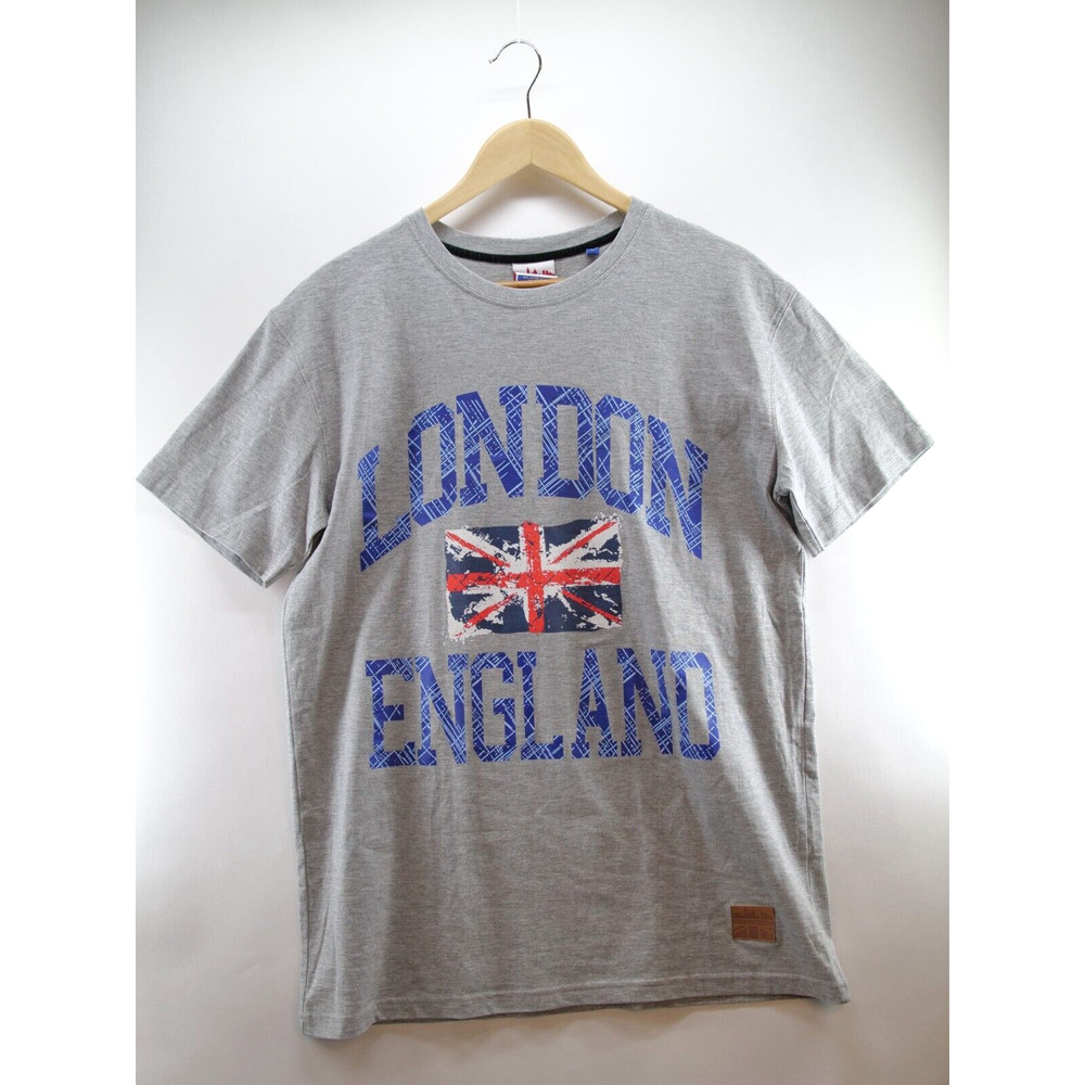London England United Kingdom T Shirt Adult Medium Gray