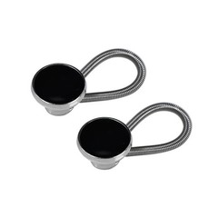 2Pcs Metal Collar Neck Waist Extender Buttons For Men Dress Shirts Pants Belt