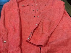 Todd Snyder New York 100% cotton Button Down Work Shirt Red Men’s Size Medium M