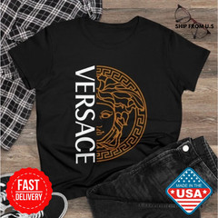 Versac Funny Logo T Shirt, Made In Funny Gift for Friend, Size S-5XL, Reprint !!