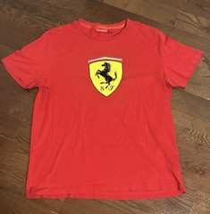 Ferrari Scuderia TShirt Red Large Official Licensed Big Shield LogoF1 Racing Tee