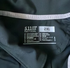 5.11 Tactical Golf Polo Shirt Collared Lightweight Breathable Black Men 2XL