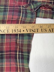 Ralph Lauren Men’s Long Sleeve Custom Fit Cotton Plaid Shirt Size XL