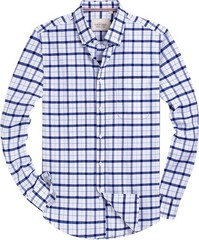 Mens Solid Oxford Shirt Long Sleeve Button Down Shirts with Pocket