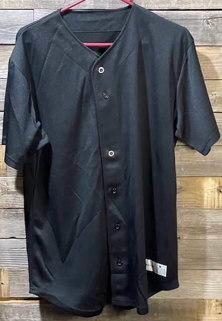 Sport-Tek, Men’s Medium, Black, Short Sleeve, Button Up, Shirt, V-Neck