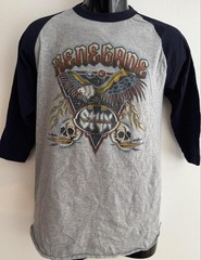 Styx Renegade Shirt Mens Small Gray Raglan 3/4 Sleeve Tour Baseball Tee