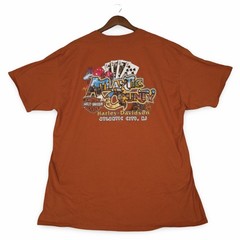 Genuine Harley-Davidson Atlantic City NJ Graphic Tee T-Shirt Mens 2XL Orange