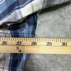 Carhartt Men’s 2XL Blue Plaid SS Relaxed Fit Button Up SEE DESCRIPTION