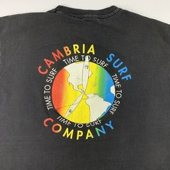 VTG 90s Cambria Surf Company T-Shirt XL X-Large Single Stitch *Flaws*