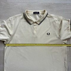 Fred Perry M3600 Short Sleeve Twin Tipped Polo Shirt Yellow Mens Size 2XL (XXL)