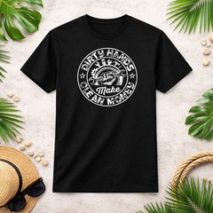 My Hands May Be Dirty But My Money is Clean Handyman On Back T-Shirt
