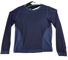 CHAMPION Mesh Men’s Size M Long Sleeve Jersey Style Navy Blue Lightweight Jacket