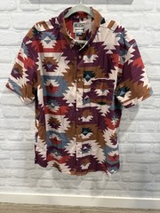RSVLTS Shirt Men XL Performance Stretch Southwestern Navajo Aztec