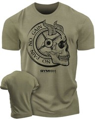 027. No Pain No Gain Funny Workout T-Shirt for Men