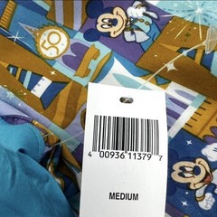 NEW Walt Disney World Shirt Adult Medium Blue 50th Anniversary Mickey Button Up