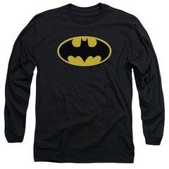 Batman Classic Logo Men’s Long Sleeve T-Shirt S-3XL DC Comics Licensed Tee