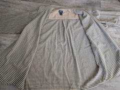 Vtg Patagonia Work Shirt Mens XL Plaid Yarn Dye Button Up Gray Tan EUC Romania