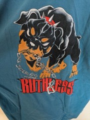 Vintage 90’s Top Dawg Street Style Shirt XL Big Back Print RUTHLESS Single Stitc