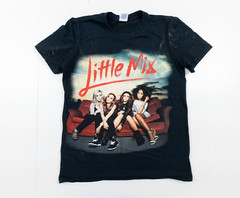 LIttle Mix Shirt Adult Small Black Short Sleeve Concert Band Tee Music Tour Pop