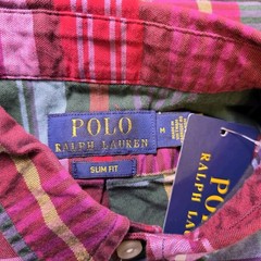 Polo Ralph Lauren Slim Fit Madras Oxford Plaid Shirt Mens M Classic Preppy