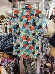 WEIV Men’s Tropical Print Button Down Short Sleeve Front Pocket Shirt WS7050 sm