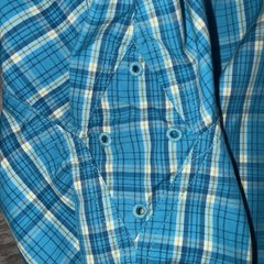 ARIAT Pro Series Shirt Men’s Medium Teal Blue Plaid Button Up Western Cowboy