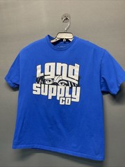 LGND Supply Co Tee Shirt Adult Size XL Royal Blue Y2K Streetwear Logo